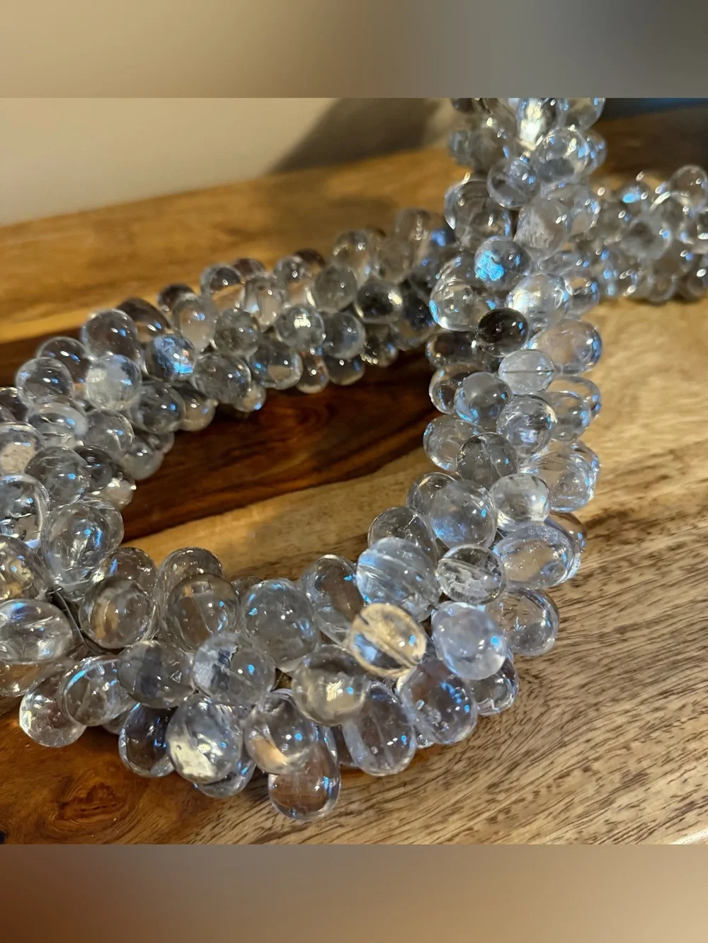 Pottery Barn Glass Marble Beaded Rope. Decorative Objects.